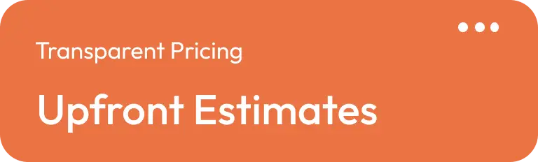 Transparent pricing graphic